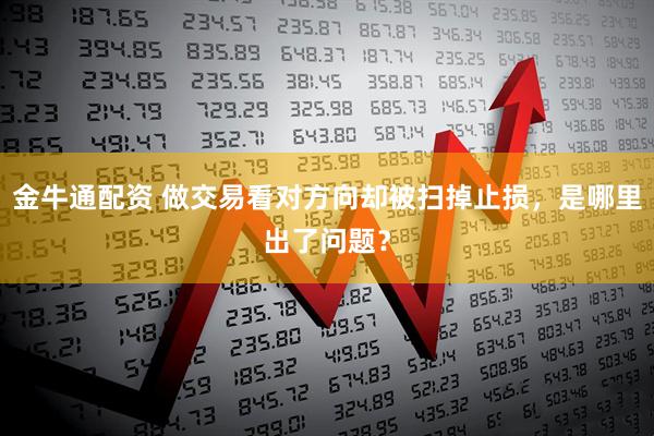 金牛通配资 做交易看对方向却被扫掉止损，是哪里出了问题？