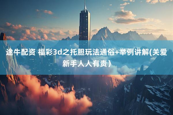 途牛配资 福彩3d之托胆玩法通俗+举例讲解(关爱新手人人有责）