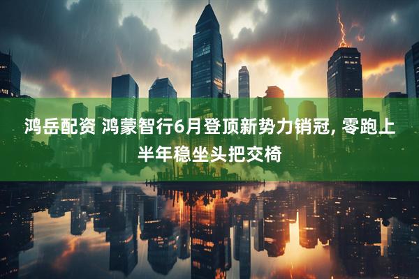 鸿岳配资 鸿蒙智行6月登顶新势力销冠, 零跑上半年稳坐头把交椅